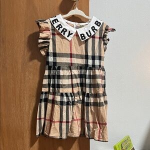Burberry Kids Dress - Tan, Black, and Red Plaid
